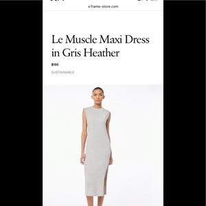 Frame Le Muscle Maxi Dress
in Gris Heather Excellent condition